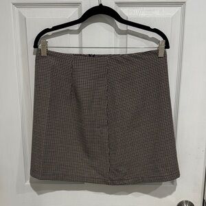 Cider Black and White Mini Skirt